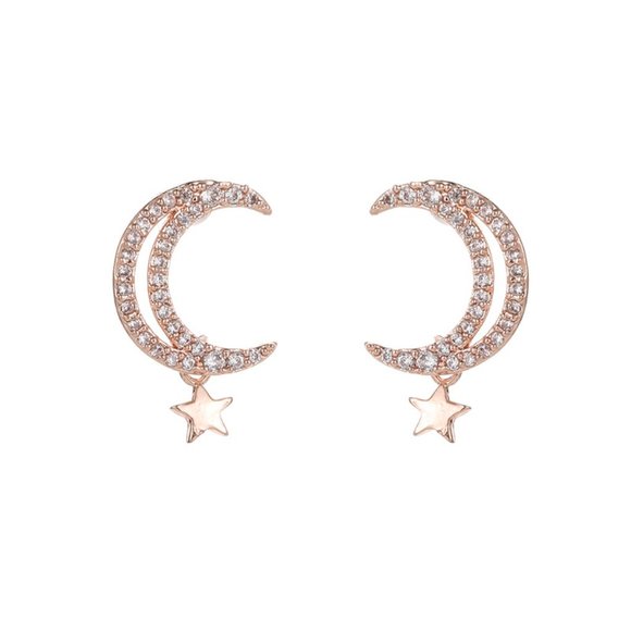Myth X Dream Jewelry - 💕Last one Moon Stars Stud Earrings